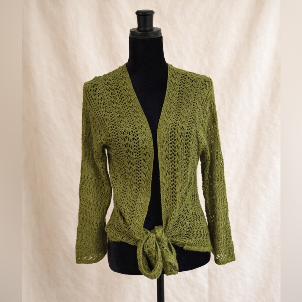 dressbarn Olive Green Women's Cardigan
